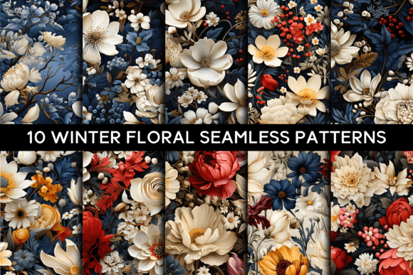 10 Winter Floral Seamless Patterns: A Comprehensive Overview