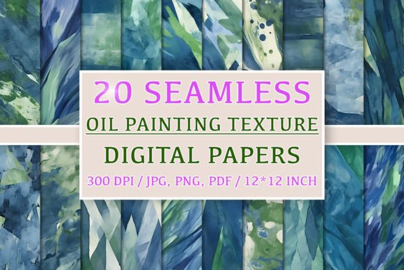 20 Seamless Oil Painting Patterns: A Strategic Resource for Creative and Professional Projects
