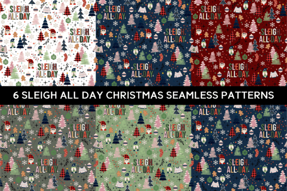 6 Christmas Seamless Patterns: A Creative Resource for Holiday Design