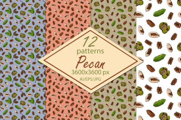Discover the Natural Beauty of Pecan Nut Paper Seamless Patterns