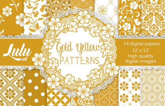 Gold Yellow Patterns: A Creative Resource for Designers and Creators