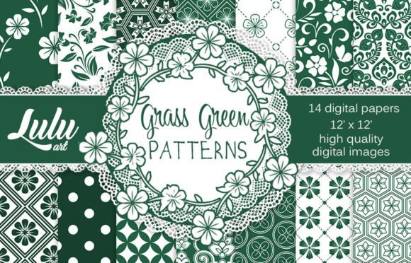 Grass Green Patterns: A Versatile Design for Modern Projects