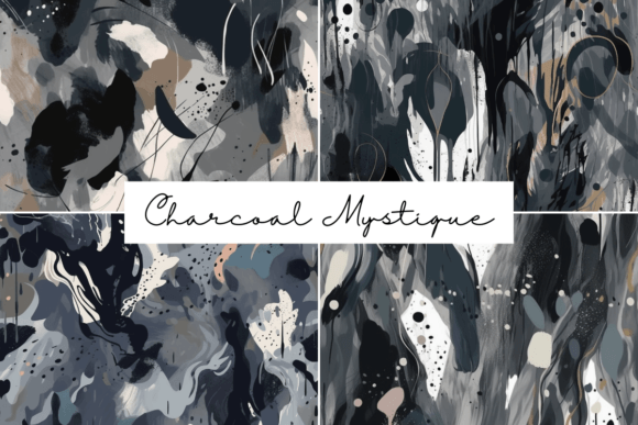 Immerse Yourself in the Captivating Allure of Charcoal Mystique Seamless Patterns