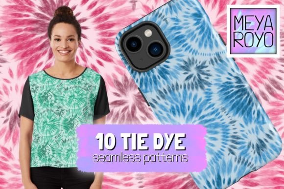 Seamless Tie Dye Pastel Patterns for Creative Projects