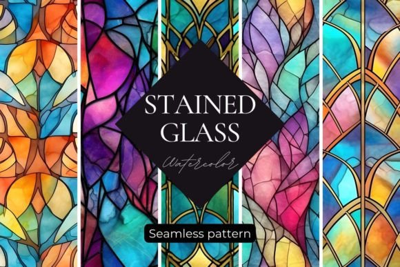 Stained Glass Seamless Patterns: A Creative Resource for DIY Enthusiasts