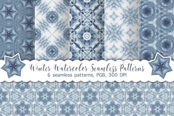 Winter Watercolor Seamless Patterns: A Versatile Tool for Modern Designers