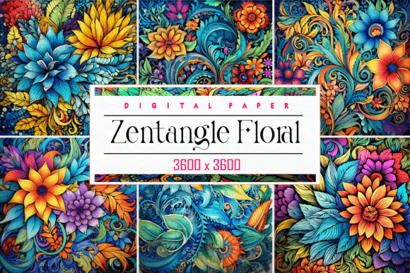 Zentangle Floral Patterns